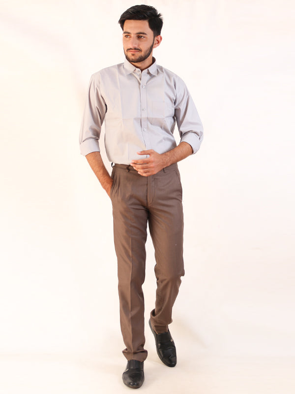MFP07 Men's Formal Dress Pant Light Brown