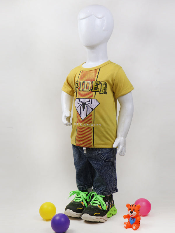BS21 RZ Kids Suit 1Yrs - 4Yrs Spider Yellow