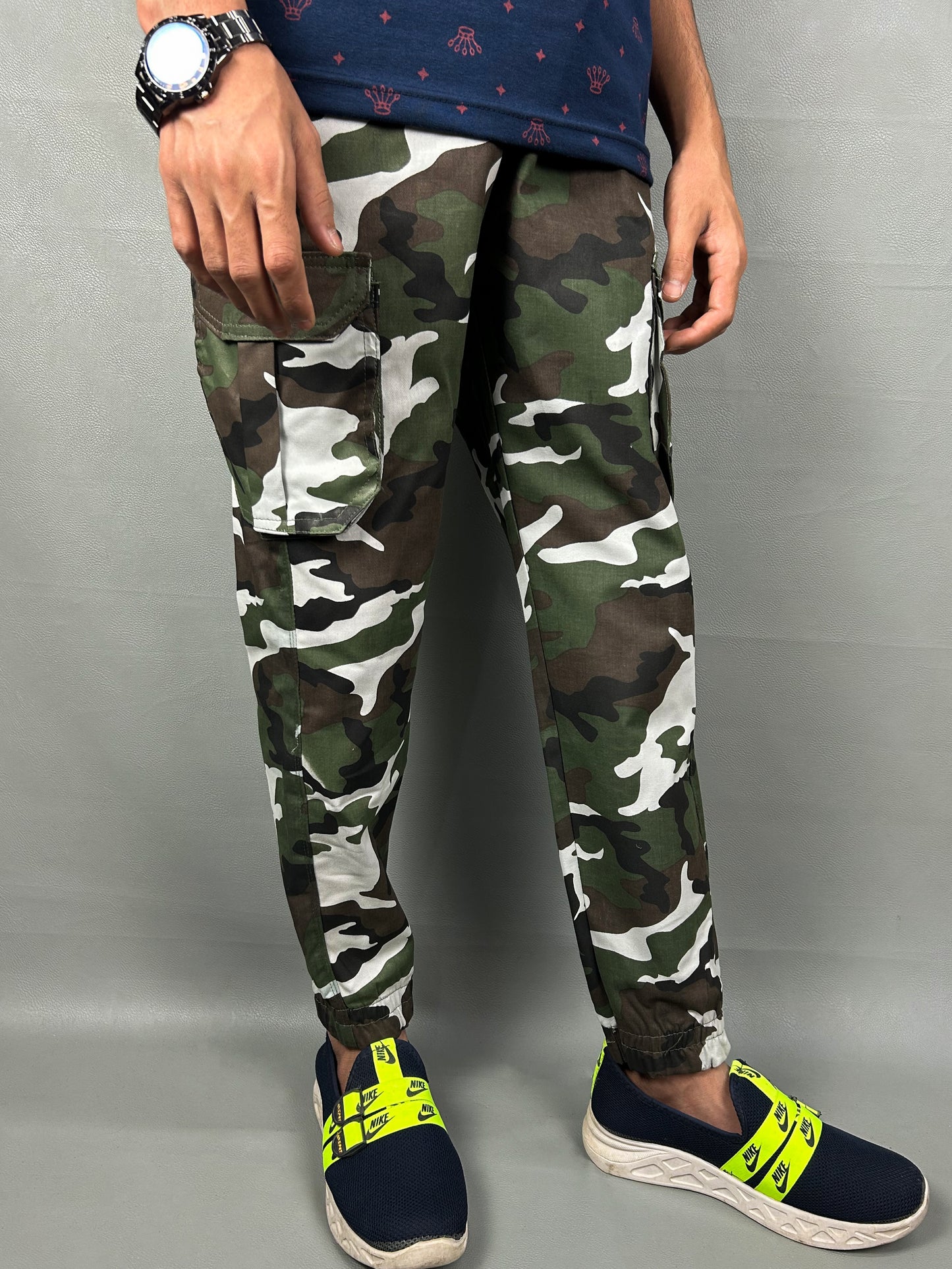 Dark Green Cargo Trouser For Men MT168