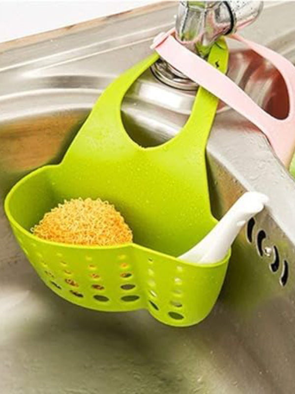 Hanging Silicone Sink Drainage Sponge Bag Holder Multicolor