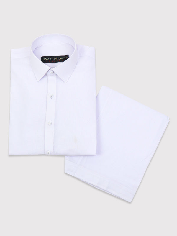 744 Men's Cotton Kameez Shalwar Stitched Suit Neel White 10