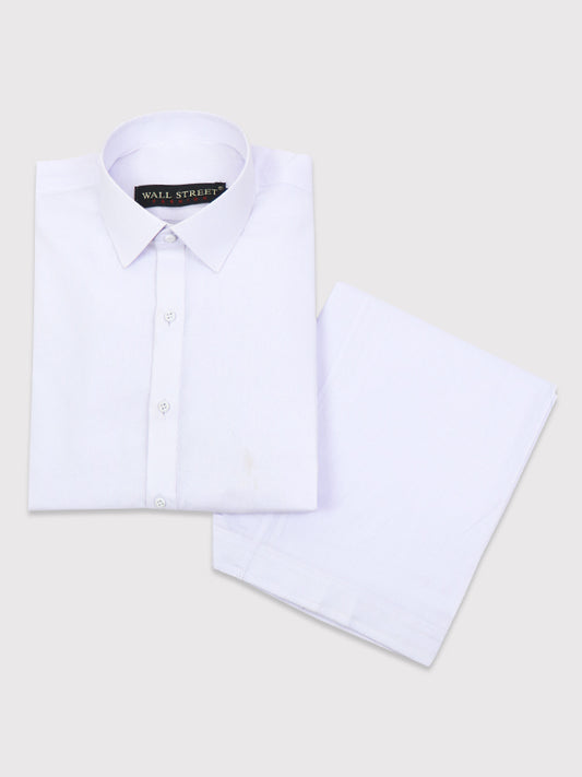 744 Men's Cotton Kameez Shalwar Stitched Suit Neel White 10