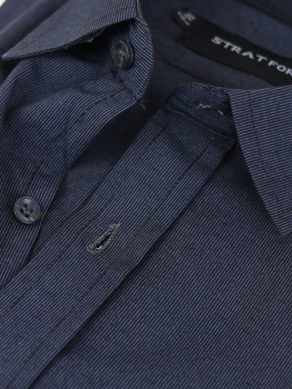 Men's Formal Dress Shirt Dark Grey Lined