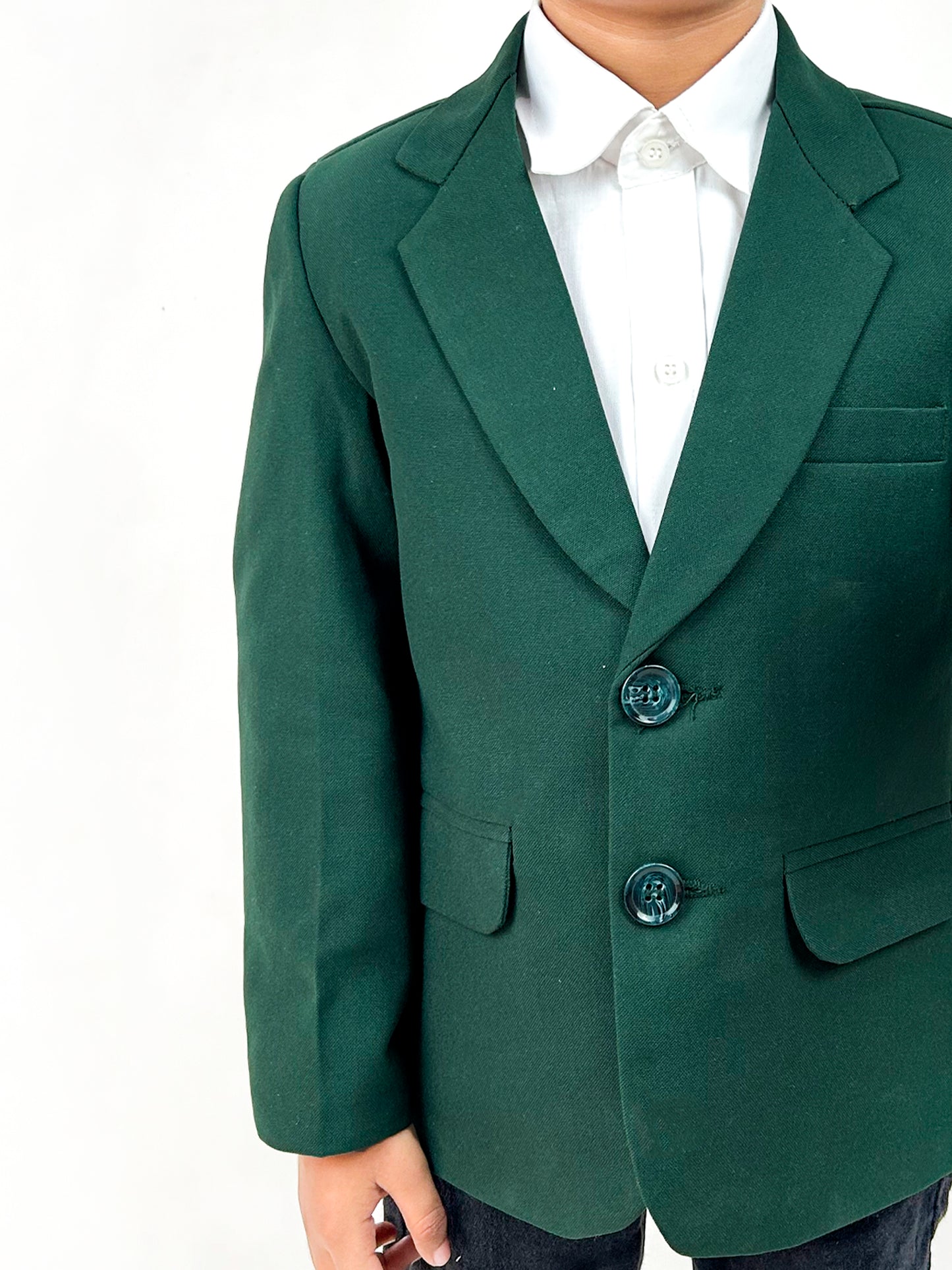 3Yrs - 7Yrs Dark Green Casual Coat Blazer For Boys / School Uniform Blazer CB01