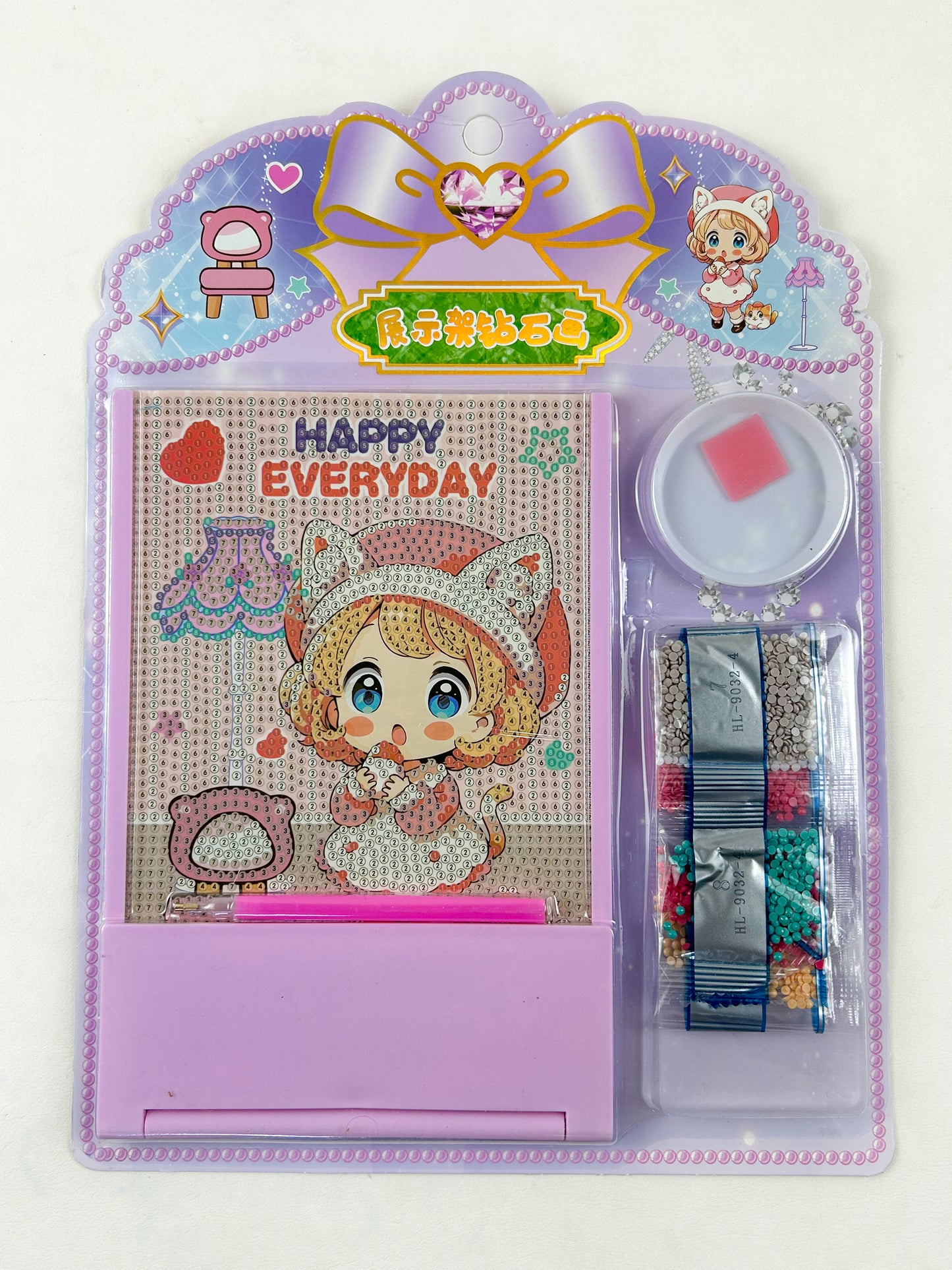Happy Everyday 5D Diamond Painting Kit For Kids PB54