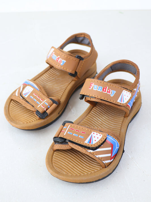 BSD07 Boys Sandal 8Yr - 17Yrs Light Brown