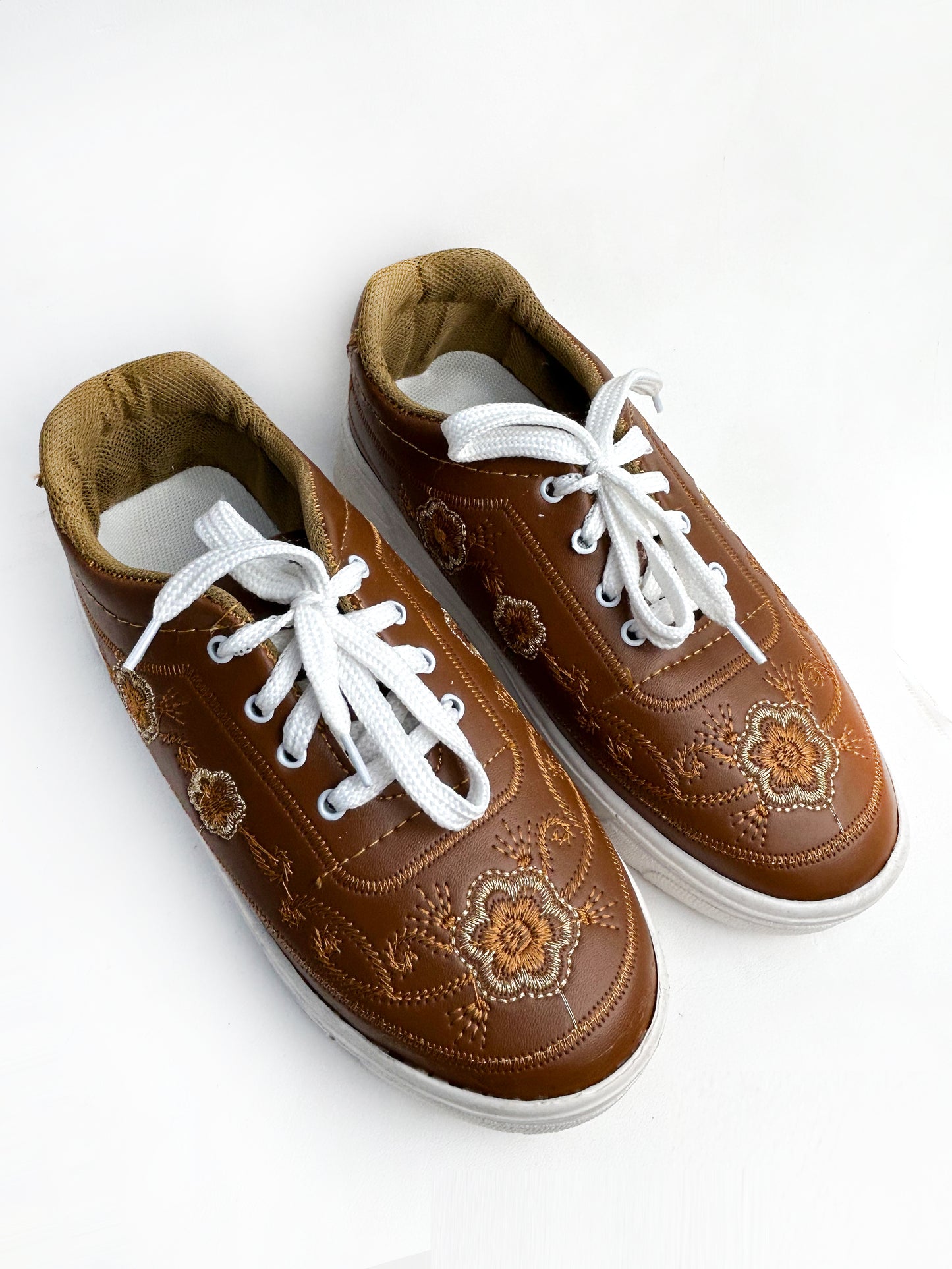 Brown Sneakers For Women/Girls GWS09