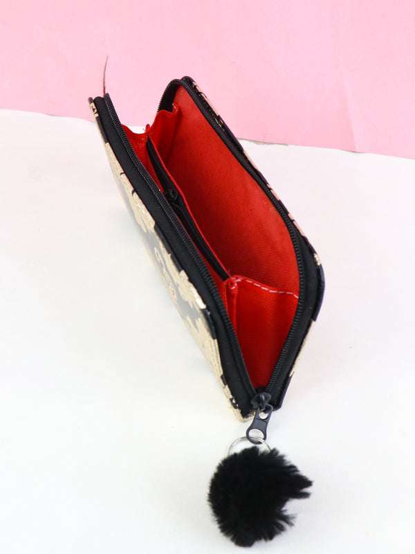 Printed Zipped Wallet for Girls 01