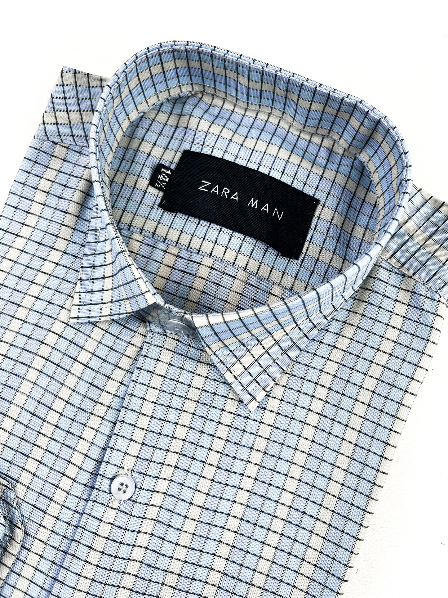 Blue Checks Formal Dress Shirt For Men MFS335