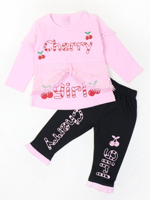 BG Girls Suit 1Yr - 4Yrs Cherry Light Pink 515