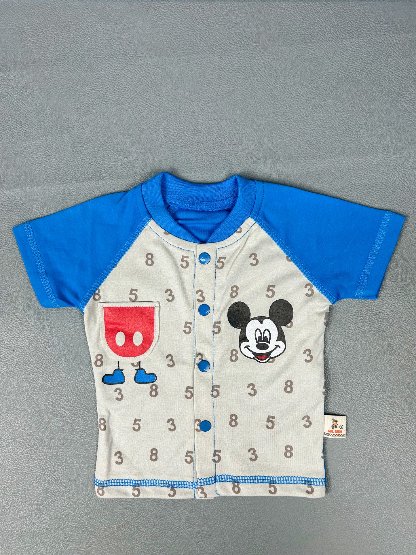 3Mth - 9Mth Mickey Blue Baba Suit For Newborns FG NBS316