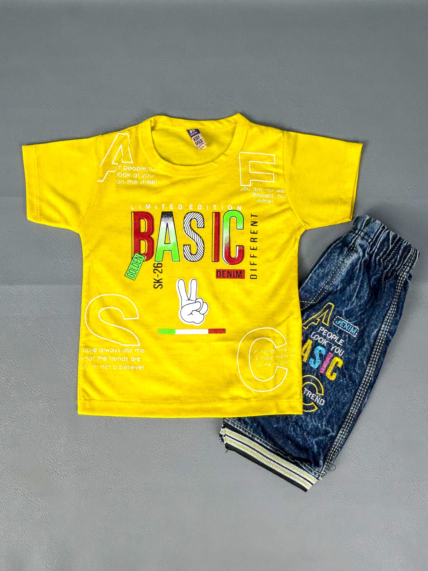 1Yr - 4Yrs Basic Yellow Suit For Kids RZ BS233