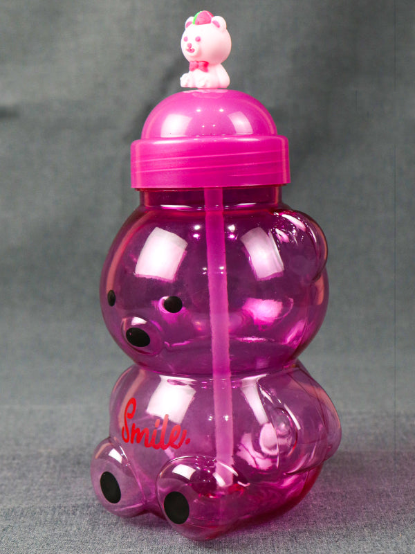 Bear Pink Plastic Transparent Water Bottle WTB20 - 750ML