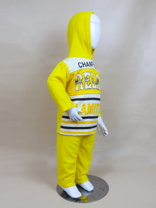BS14 SF Hooded Kids Suit 1Yr - 4Yr CHMP Yellow