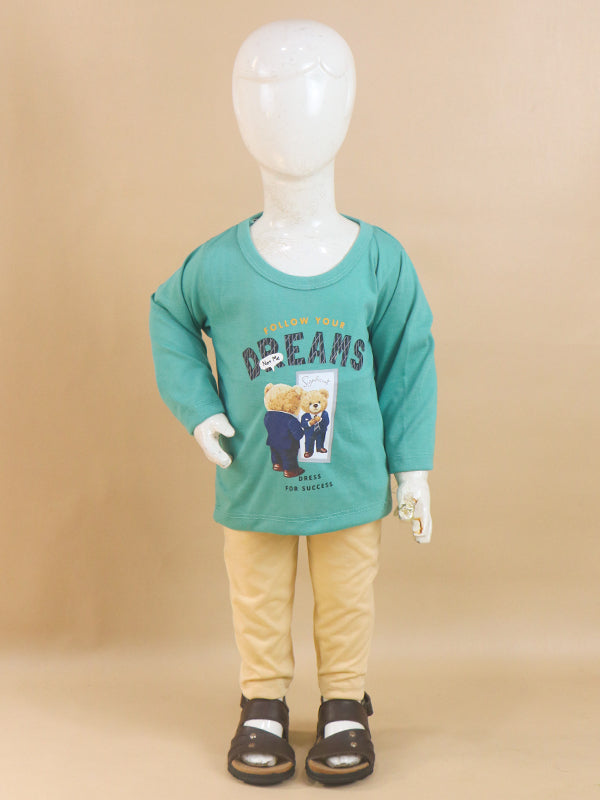 1Yr - 4Yrs Dreams Ferozi Suit For Kids RG BS70