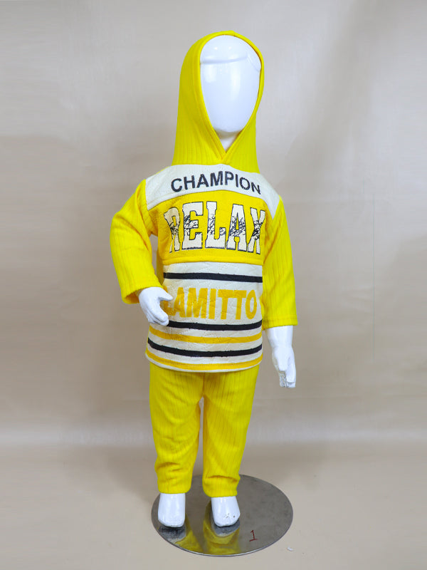 BS14 SF Hooded Kids Suit 1Yr - 4Yr CHMP Yellow