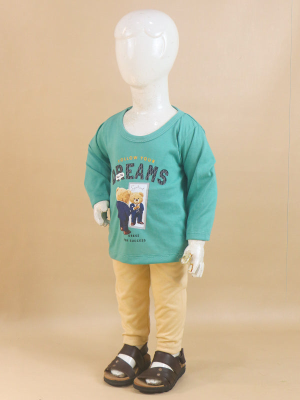 1Yr - 4Yrs Dreams Ferozi Suit For Kids RG BS70