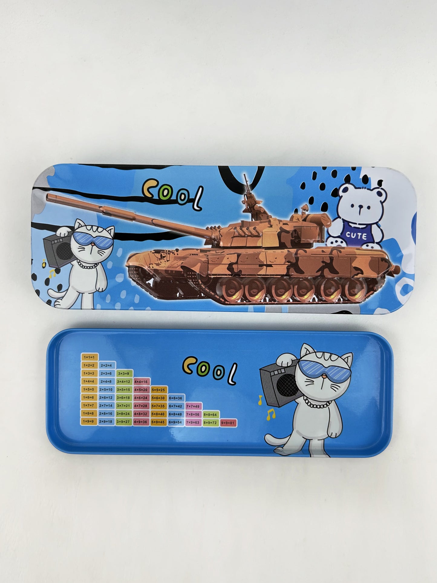 Cool Tank Blue Pencil Box For Kids PB74