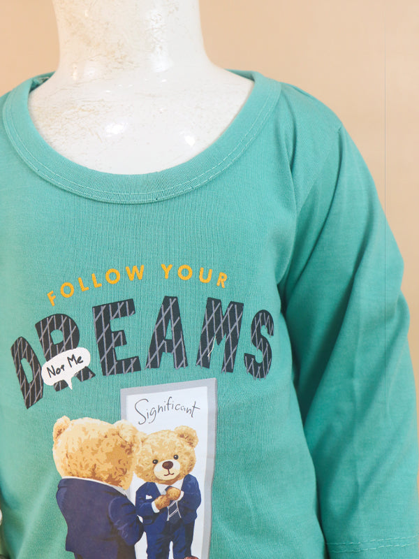 1Yr - 4Yrs Dreams Ferozi Suit For Kids RG BS70