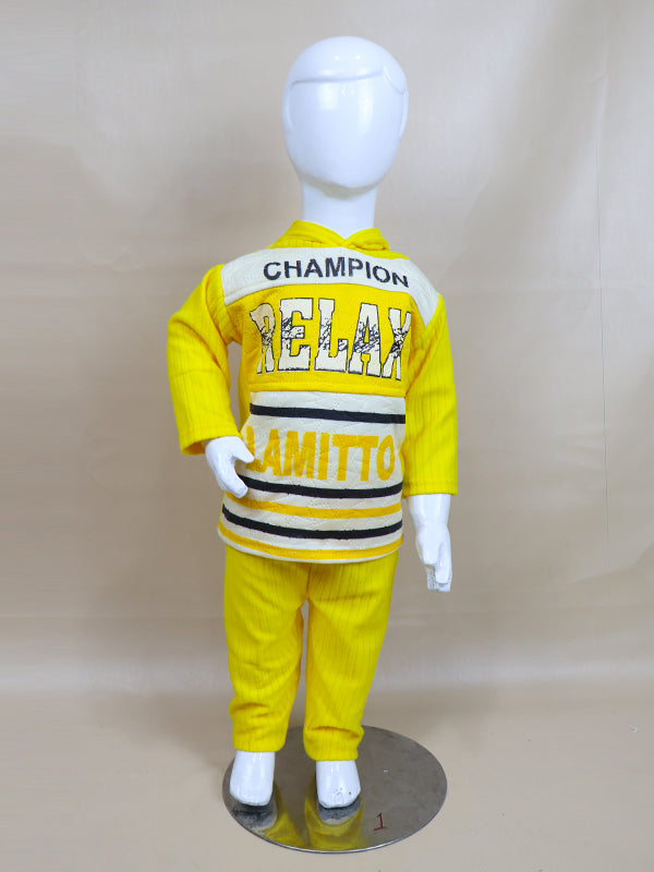BS14 SF Hooded Kids Suit 1Yr - 4Yr CHMP Yellow