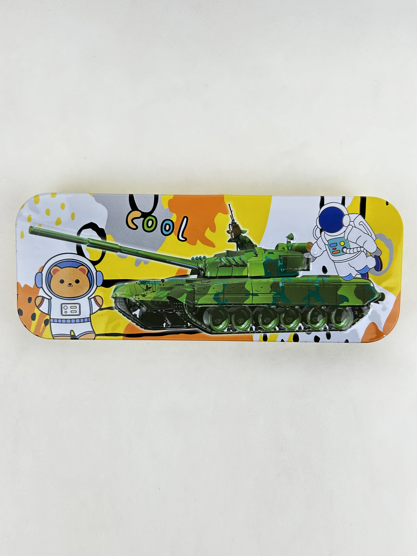 Cool Tank Yellow Pencil Box For Kids PB75