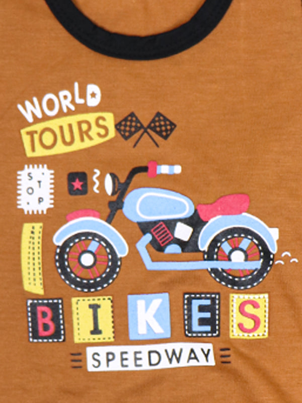 RG Kids Sando Suit 1Yr - 4Yr Bikes Light Brown