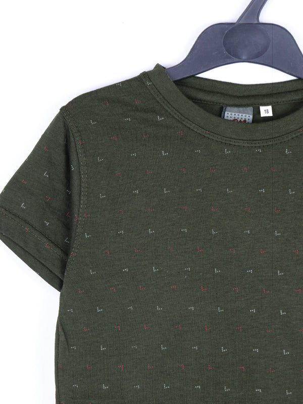 BTS03 MM Boys T-Shirt 3.5Yrs - 8Yrs Dark Green