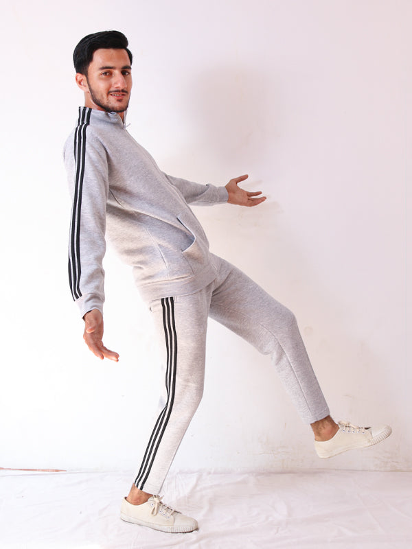 Men's 3-Stripes Track Suit Smoke White