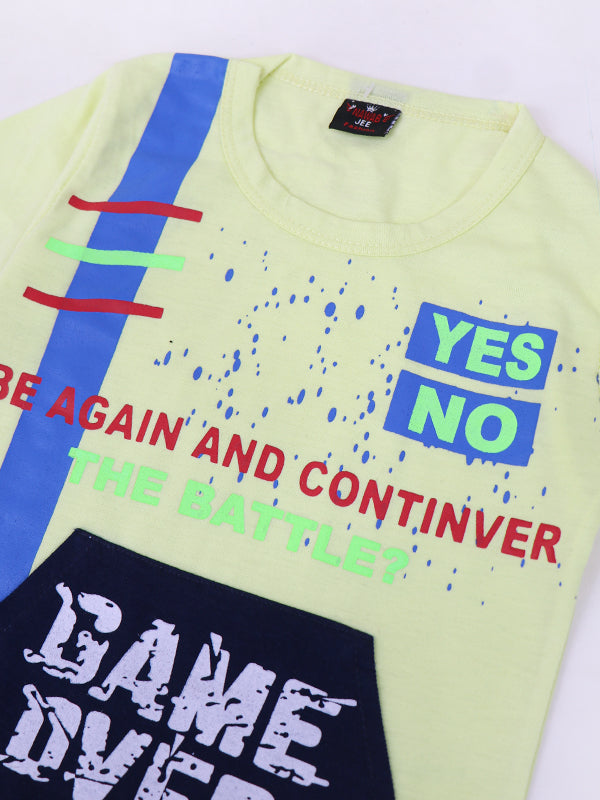 BS28 NJ Kids Suit 1Yr - 4Yrs Game Over Yellow