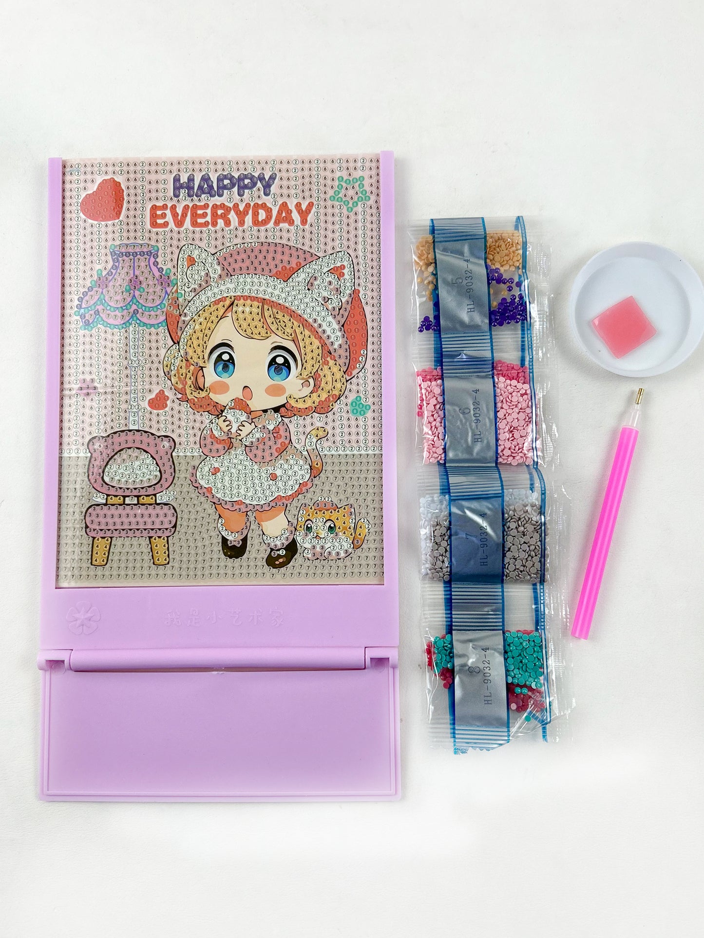 Happy Everyday 5D Diamond Painting Kit For Kids PB54