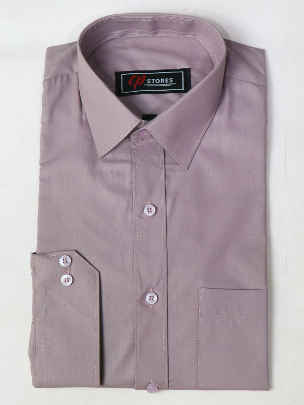 AZ Men's Formal Dress Shirt Plain Light Pink Shade