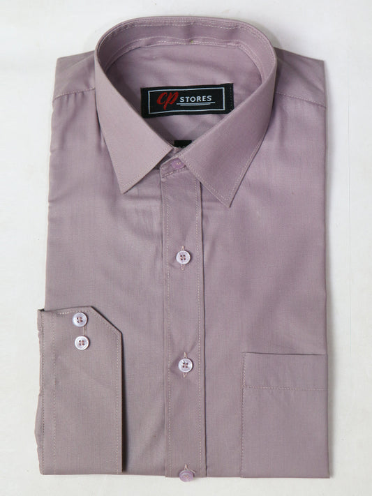 AZ Men's Formal Dress Shirt Plain Light Pink Shade MFS419