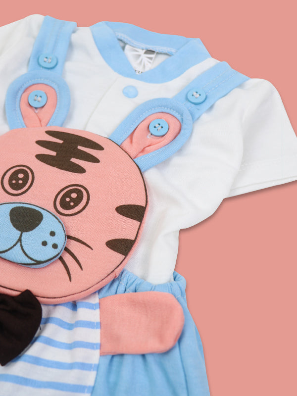 NBR13 HG Newborn Romper Cat Blue