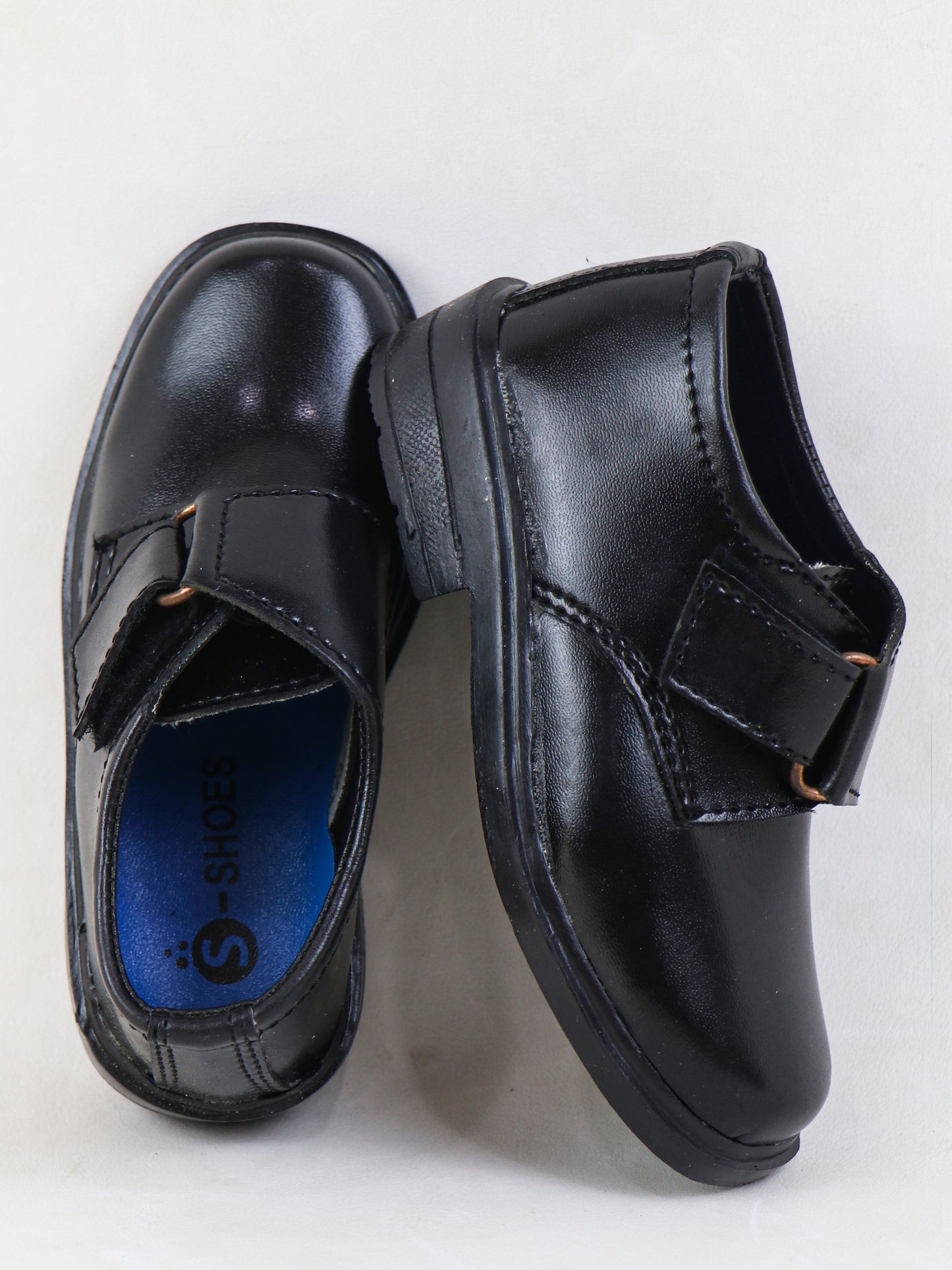 KS02 Kids School Shoes 8Yrs - 12Yrs Black