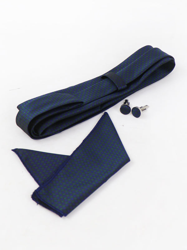 TBS36 3Pcs Tie Gift Box Tie Cuff-Link Pocket Square