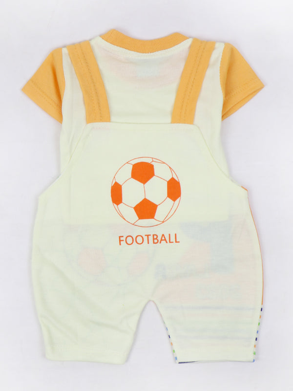NBS05 HG Newborn Baba Romper 0Mth - 3Mth Goal Layer Orange
