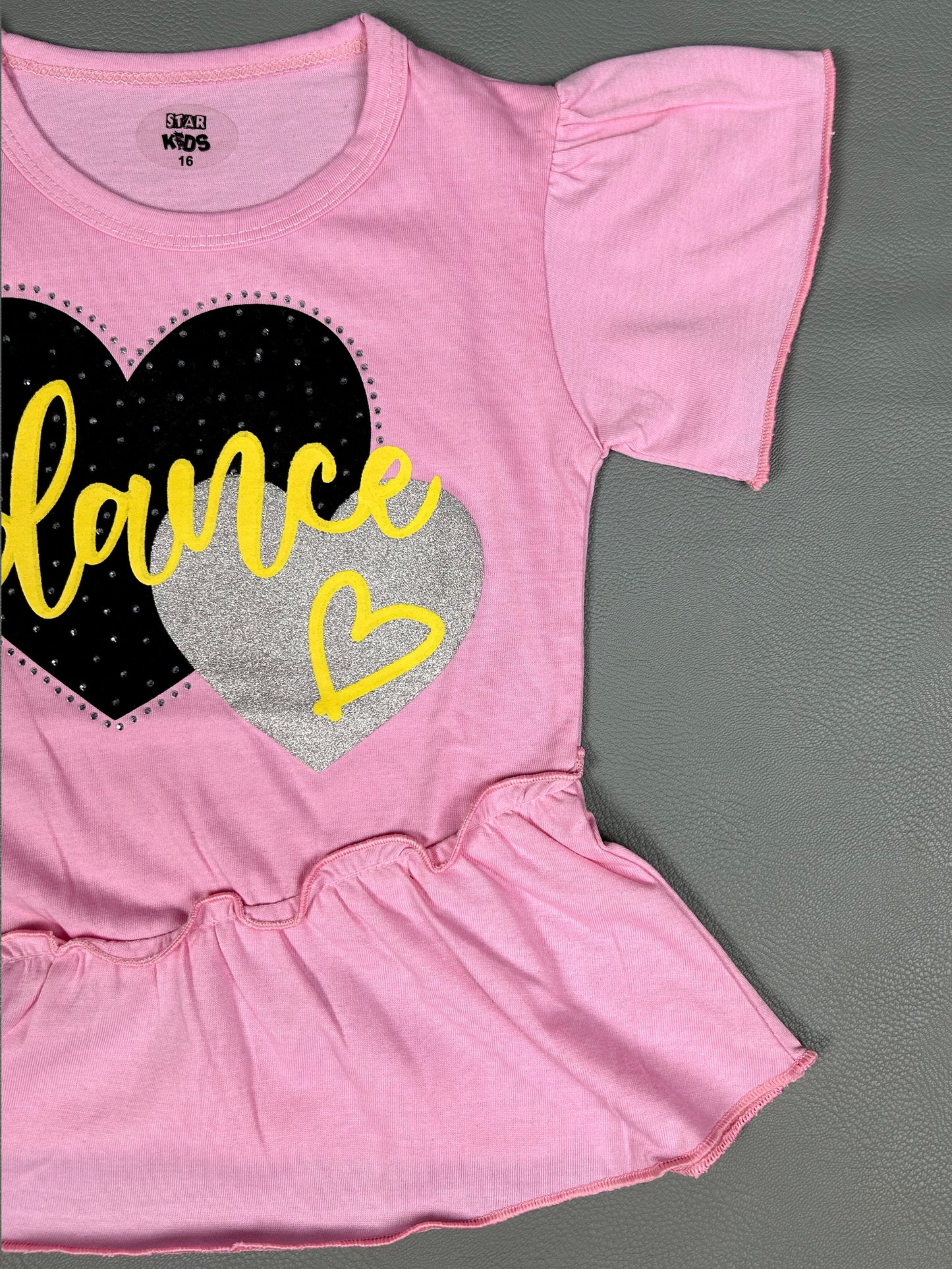2.5Yrs - 7Yrs Dance Light Pink T-Shirt For Girls SK GTS42