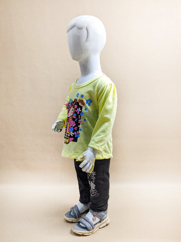 1Yr - 4Yrs Light Yellow Suit For Girls RG GS73