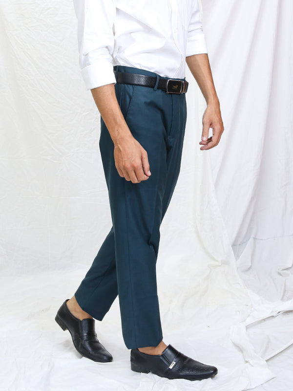 MFP41 Men's Dress Pant Trouser Formal Dark Jungle Green
