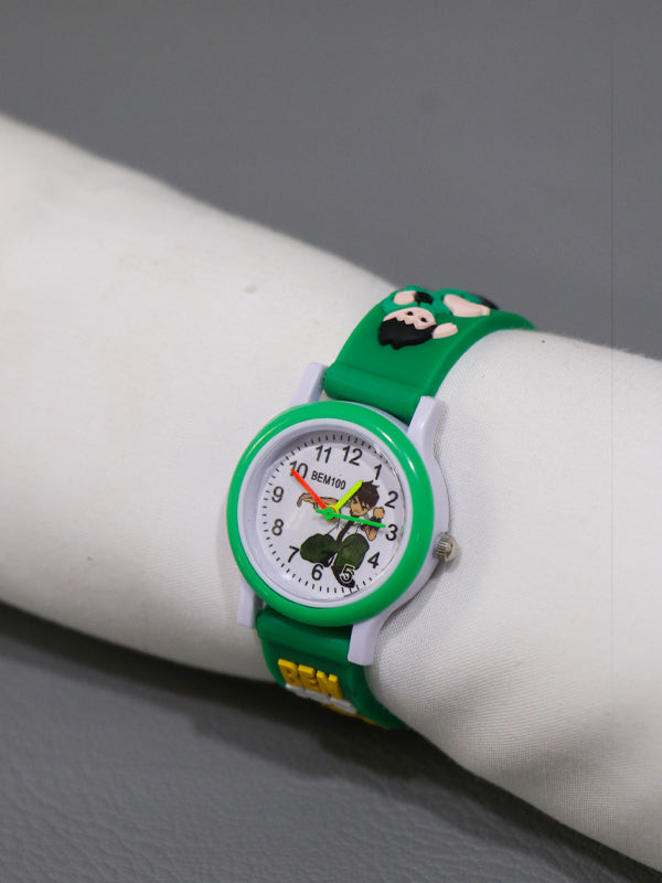 KWW19 Kids Wrist Watch Multidesign Dark Green