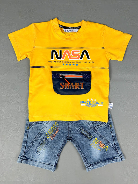 1Yr - 4Yrs Nasa Yellow Suit For Kids AJ BS305