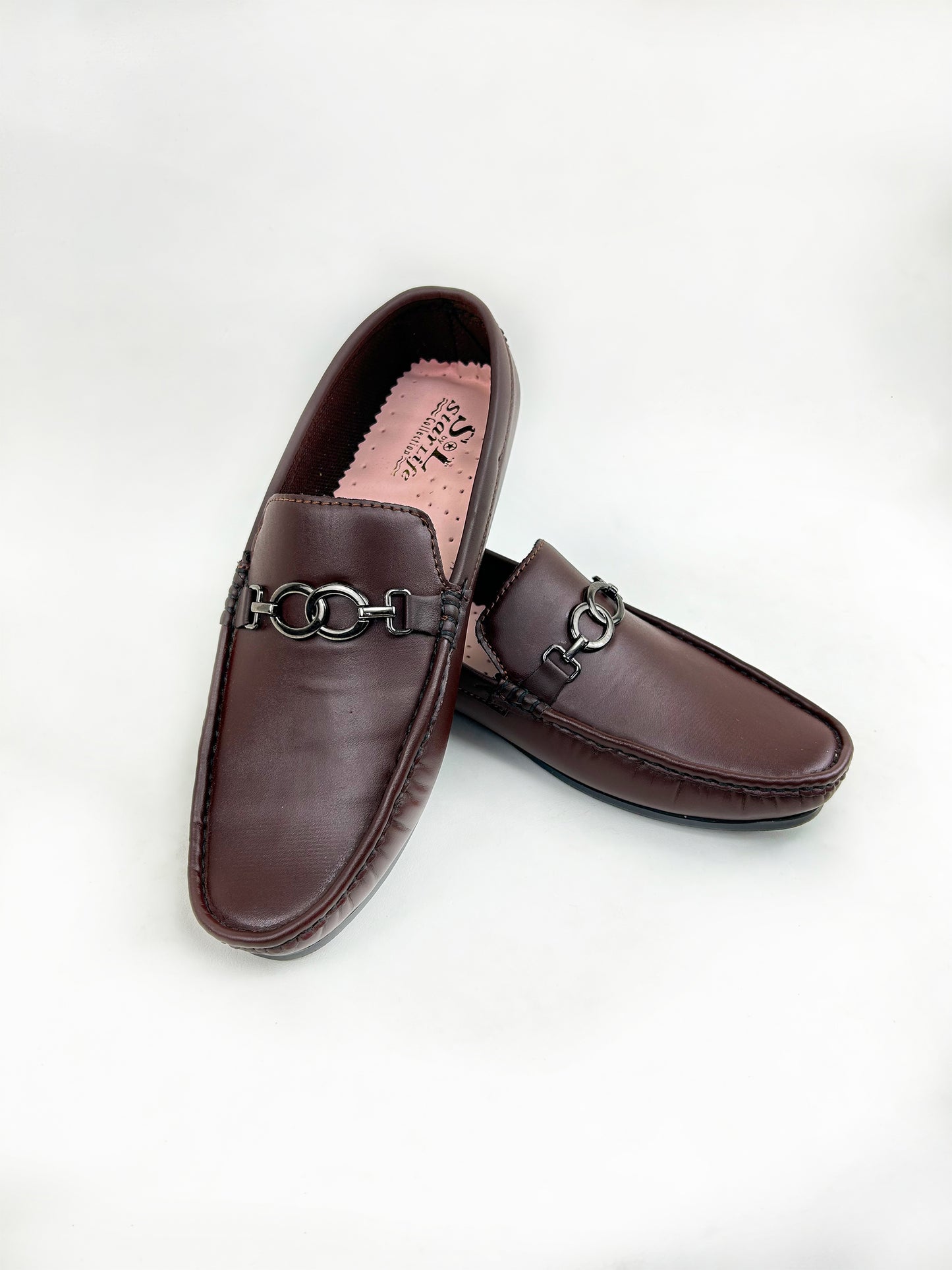 Dark Brown Loafers for Men SC ML54