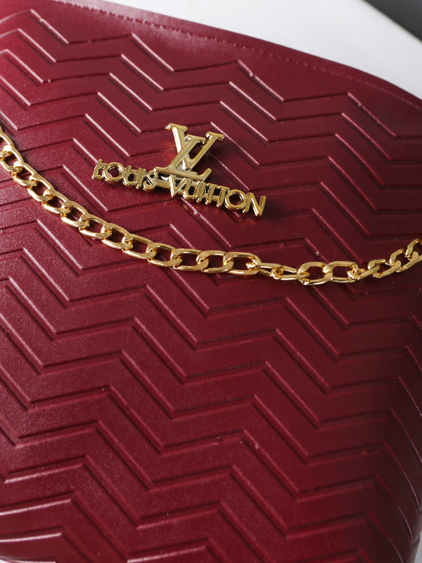 Women's LV Handbag Maroon