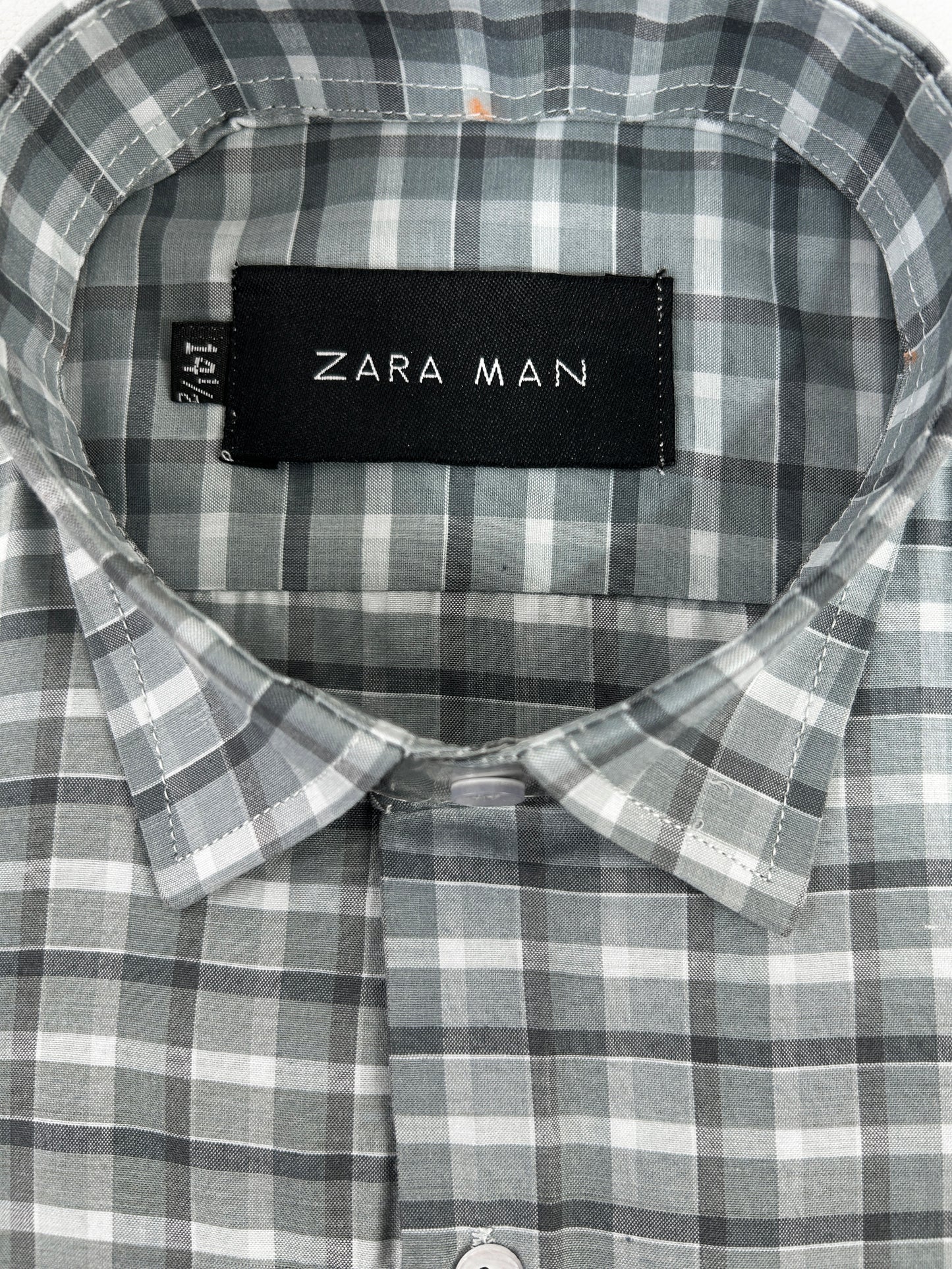 Grey Checks Formal Dress Shirt For Men MFS338