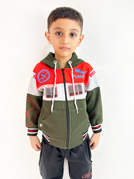 Multidesign 2.5Yr - 5Yrs Dark Green Upper For Kids KH37