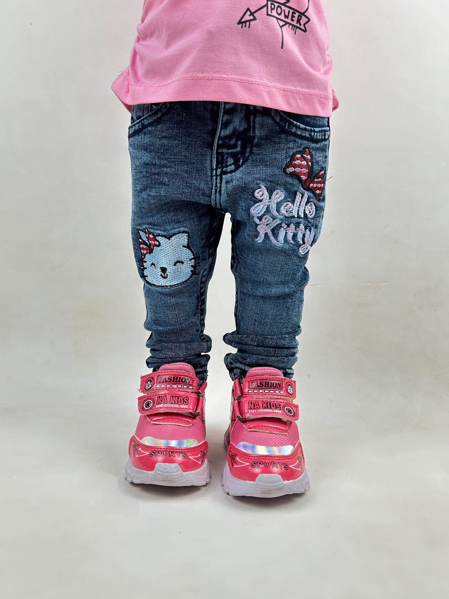 2Yrs - 8Yrs Dusk Blue Stretchable Denim Jeans For Girls GJ14
