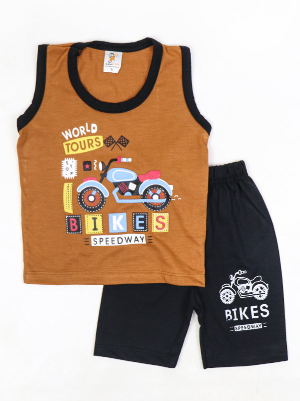 RG Kids Sando Suit 1Yr - 4Yr Bikes Light Brown