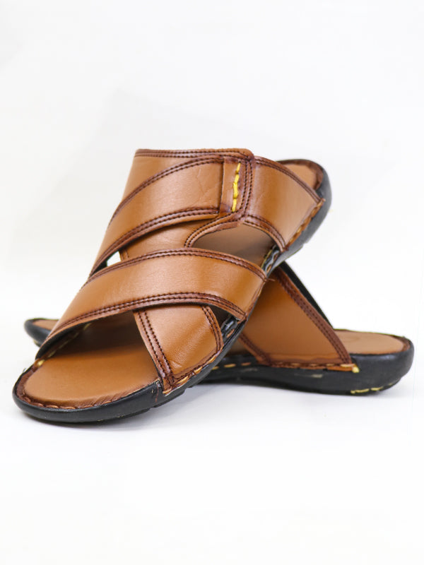 SC Sandal For Men Light Brown Design #6-11