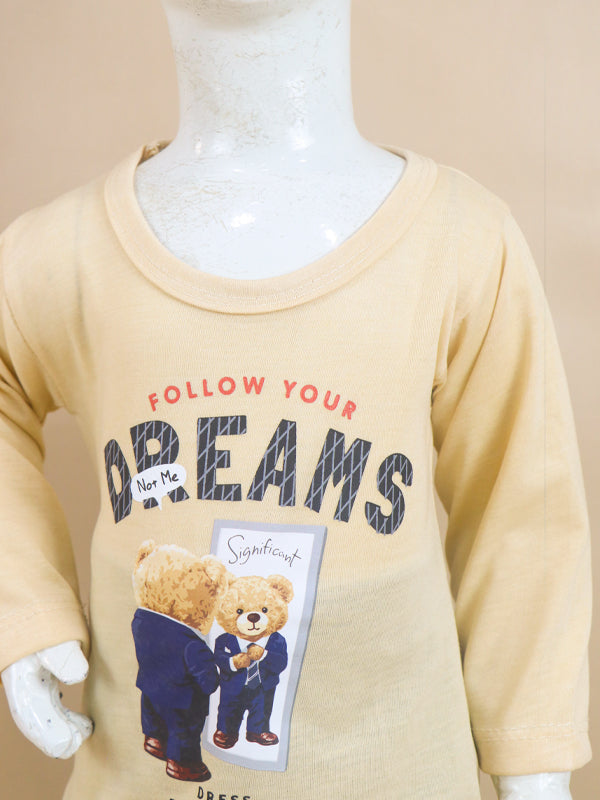 1Yr - 4Yrs Dreams Light Fawn Suit For Kids RG BS70