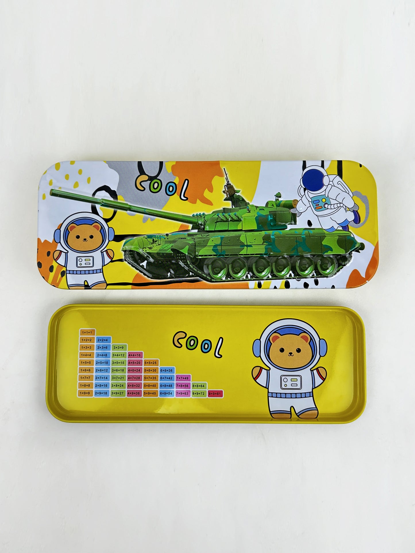 Cool Tank Yellow Pencil Box For Kids PB75